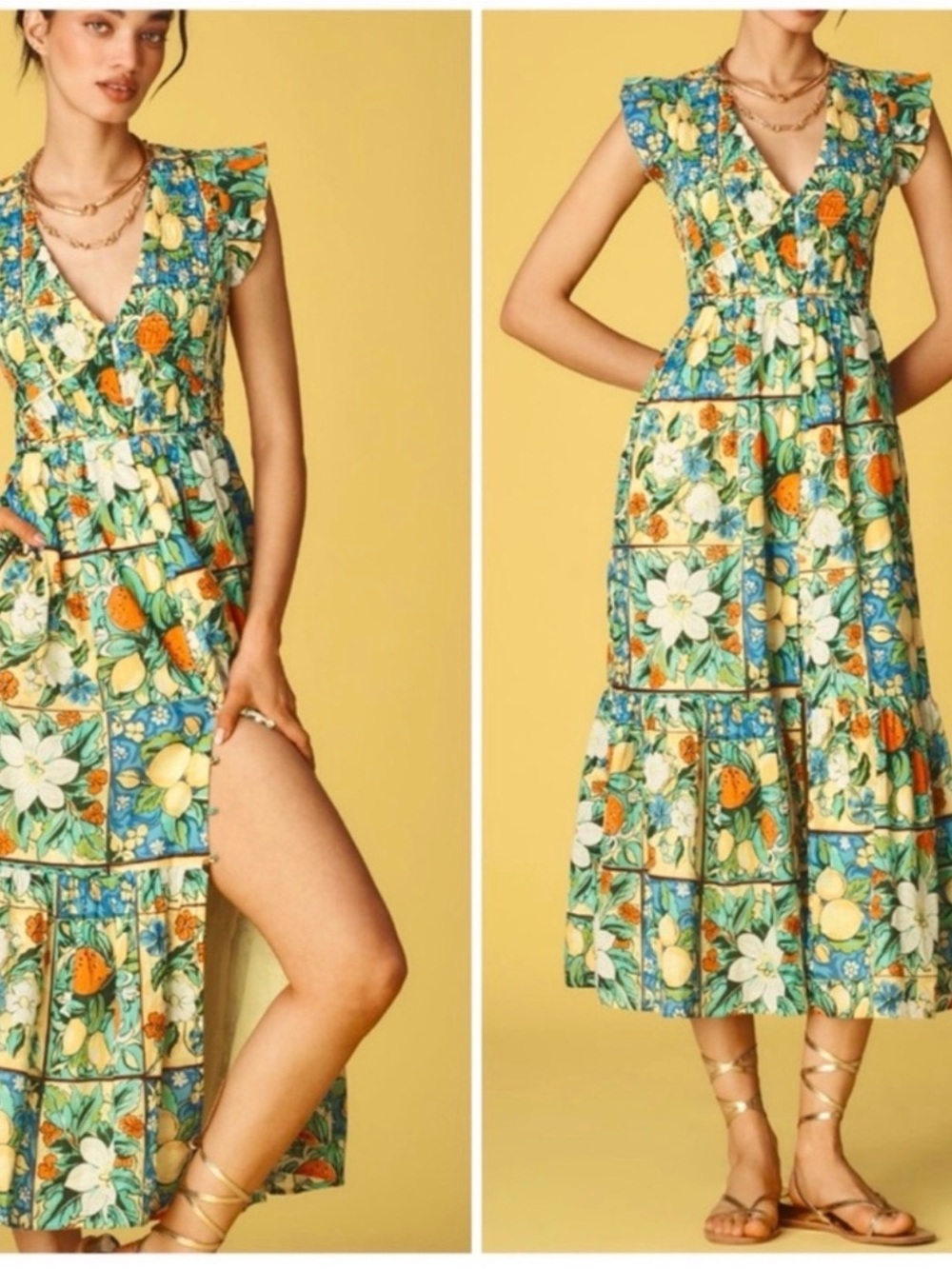 Peregrine midi dress in Holly